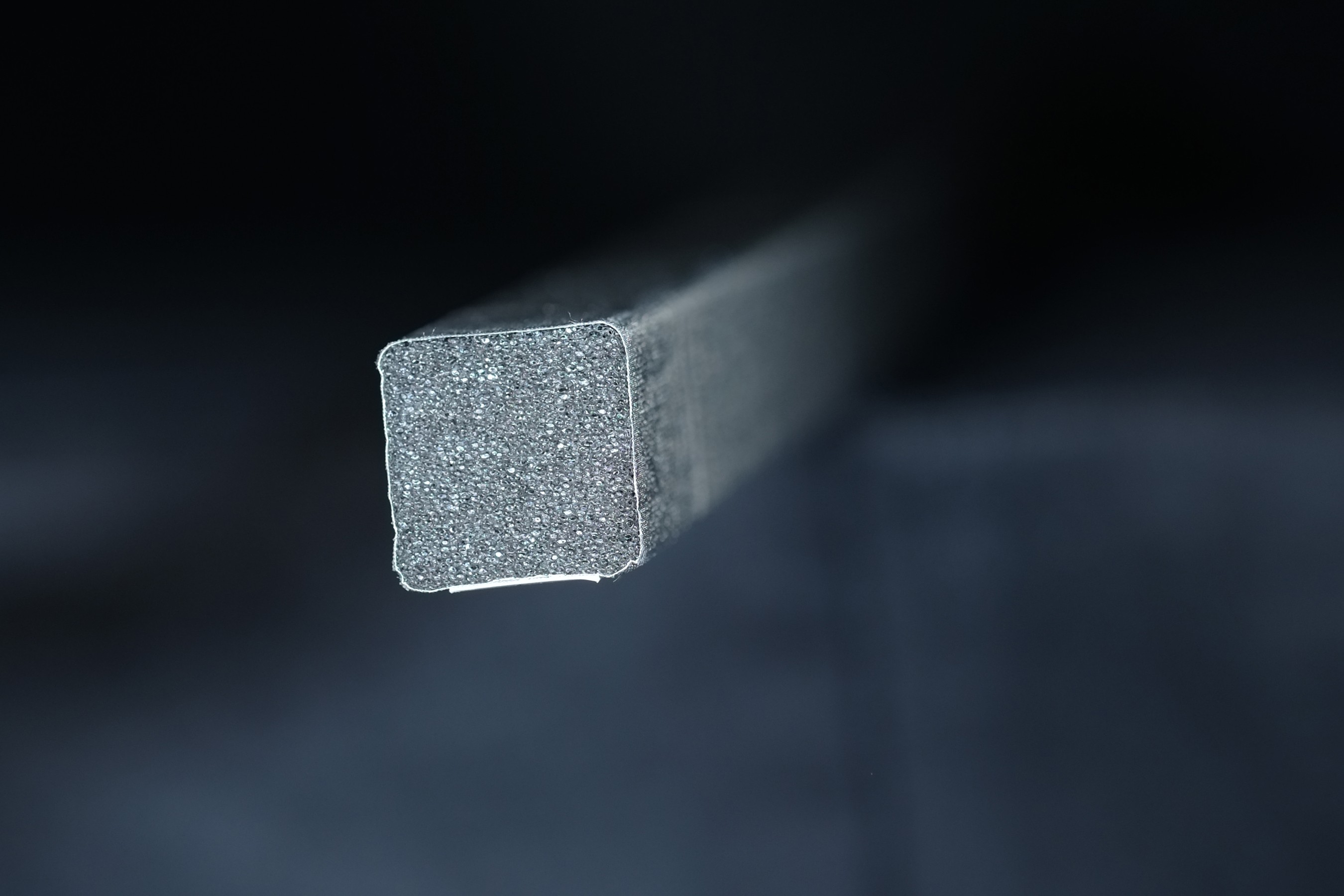 430-0020-0020SFG Fabric Over Foam Conductive Gasket Square Shape 2.0mm x 2.0mm (WxH)