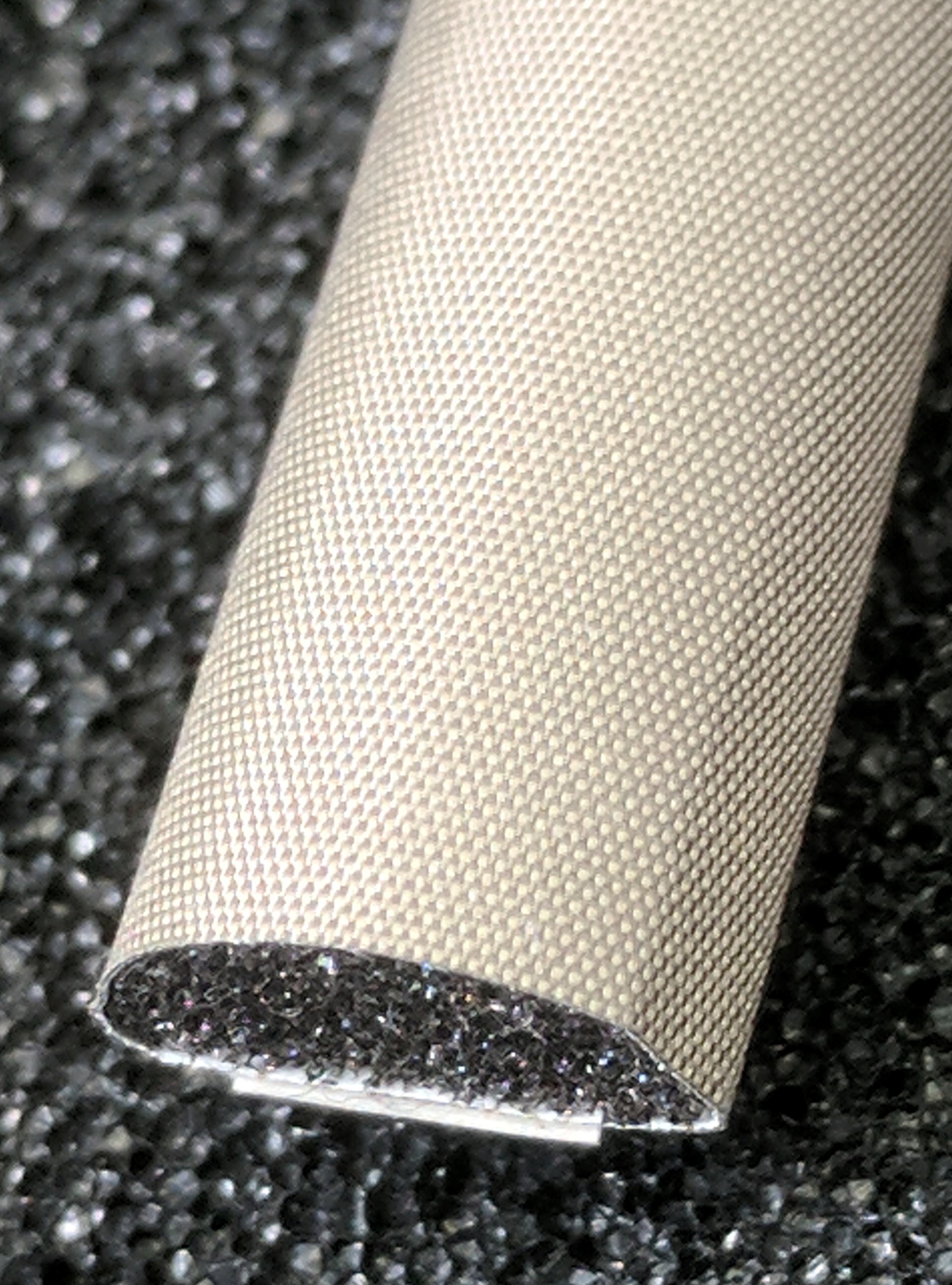 440-0100-0050SFG Fabric Over Foam Conductive Gasket D Shape 10.0mm x 5.0mm (WxH)
