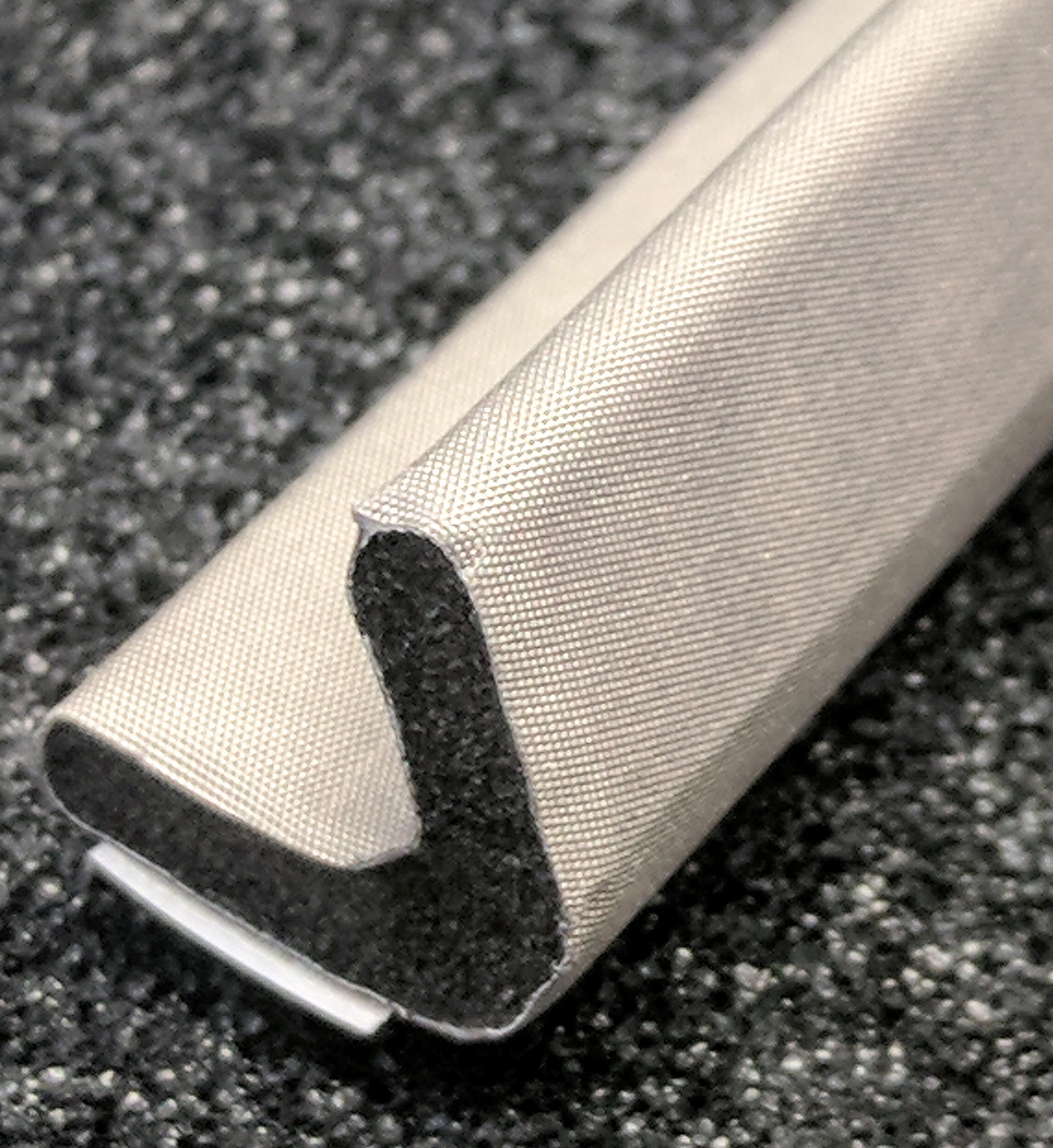 450-0170-0170SFG Fabric Over Foam Conductive Gasket V Shape 17.0mm x 17.0mm (WxH)