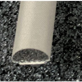 440-0064-0032SFG Fabric Over Foam Conductive Gasket D Shape 6.4mm x 3.2mm (WxH)