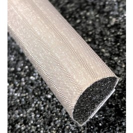 440-0254-0020SFG Fabric Over Foam Conductive Gasket D Shape 25.4mm x 2.0mm (WxH)